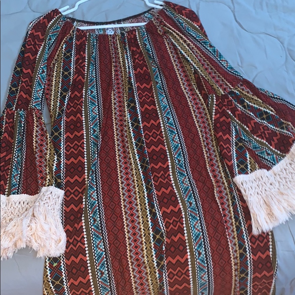 Off shoulder Tribal Dress